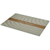 Turquoise Brown Zigzag Pattern Snijplank (Hoek)