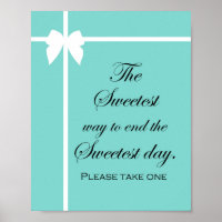 Turquoise Bruids Brunch Bord Aqua