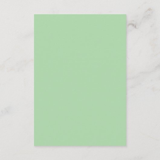 Turquoise bruiloft informatiekaartje (Achterkant)