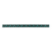 Turquoise buitenaards patroon met sterren en manen lint (Voorkant)