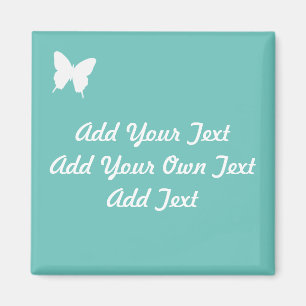 Turquoise Butterfly Wedding Save the Date Magnet Magneet