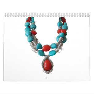 Turquoise Calendrier 12 mois 2026