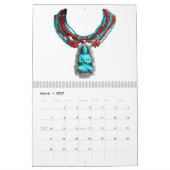 Turquoise Calendrier 12 mois 2026 (Mar 2027)
