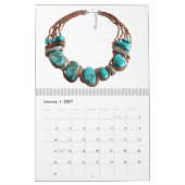 Turquoise Calendrier 12 mois 2026 (Jan 2027)