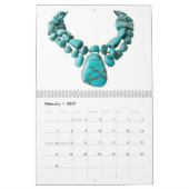 Turquoise Calendrier 12 mois 2026 (Feb 2027)