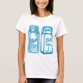 Turquoise Canning Jars T-shirt (Voorkant)