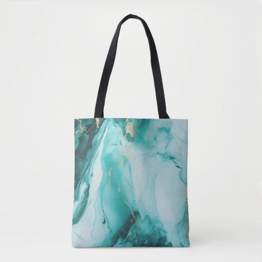 Turquoise Carrara Draagtas (Voorkant)