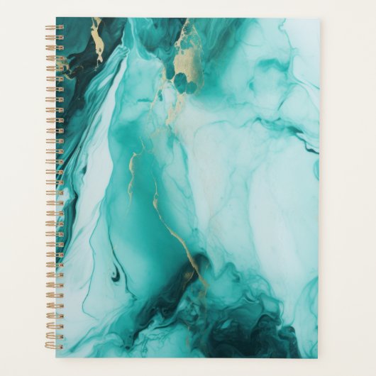 Turquoise Carrara Planner (Voorkant)