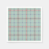 Turquoise checkered classic pattern. servet (Voorkant)