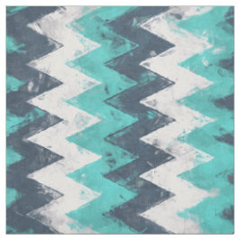 Turquoise Chevron Stof