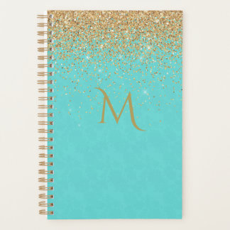 Turquoise chic avec Faux Gold Parties scintillant