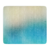 Turquoise Chic White Aqua Blue Snijplank (Voorkant)