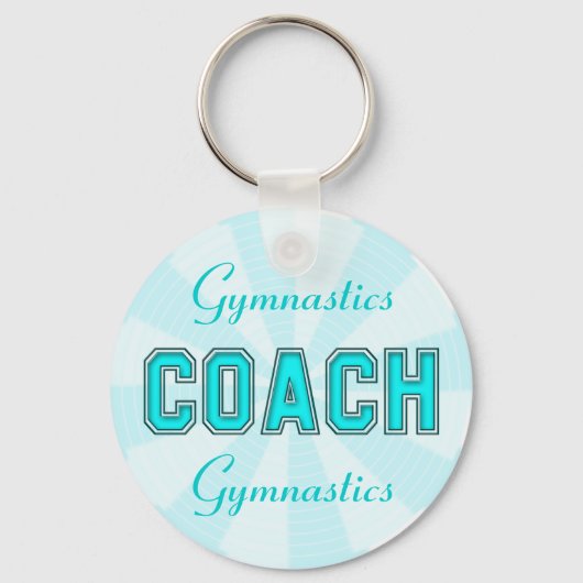 Turquoise Coach Sleutelhanger (Voorkant)
