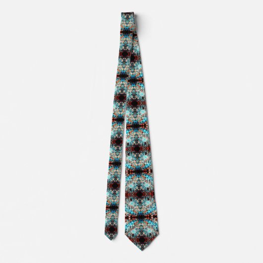 Turquoise Color Burst Cravate (Dos)