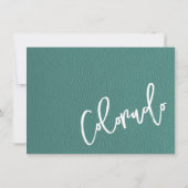 Turquoise Colorado Passport bedankpas Bedankkaart (Achterkant)