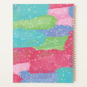 Turquoise colorée, rose et rouge Art Abstrait (Dos)