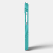 Turquoise Contour Case-Mate iPhone Case (Achterkant / Links)