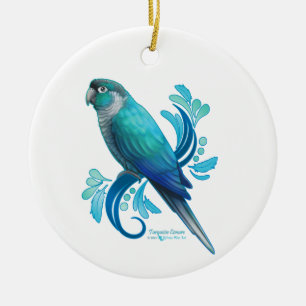 Turquoise Conure Keramisch Ornament