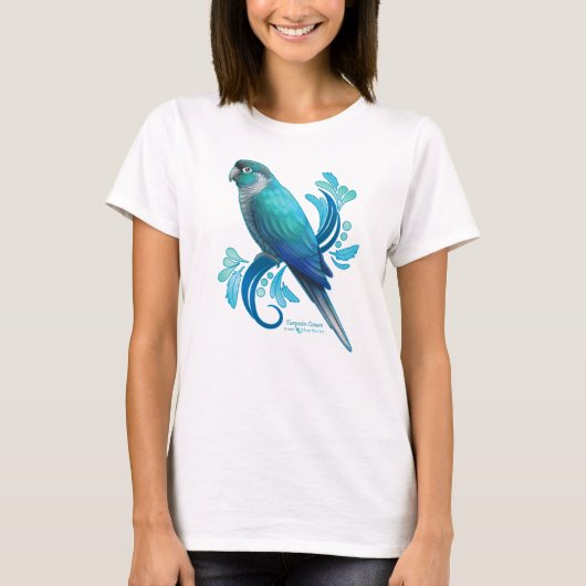 Turquoise Conure T-shirt (Voorkant)