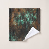 Turquoise Cooper Patina Metallic (Gant de toilette)