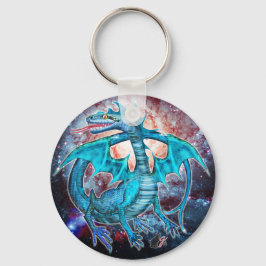 Turquoise Cosmic Dragon Sleutelhanger