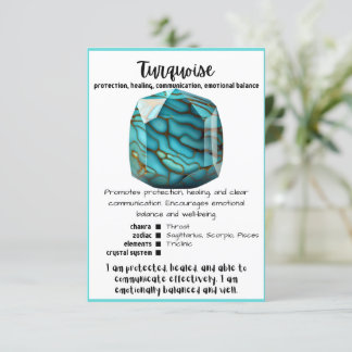 Turquoise Crystal Betekenis Kaart