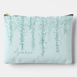 Turquoise Crystal Splash Gepersonaliseerd Etui