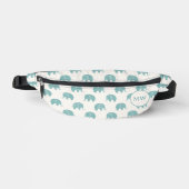 Turquoise Cute Elephant Motif (Recto)