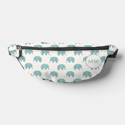 Turquoise Cute Elephant Motif (Poser)