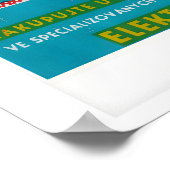 Turquoise Czech Matchbox Labels Grid Print (Hoek)