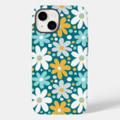 Turquoise Daisy Flower | iPhone 14 Hoesje-Mate Case-Mate iPhone Case (Achterkant)