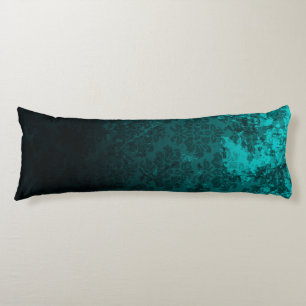 Turquoise Damask-ontwerp Lichaamskussen