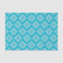Turquoise Damask