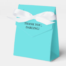 Turquoise Dank Je Wel Lieve Favor Doos