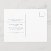 Turquoise dans les étoiles Photo Graduation Carte (Dos)