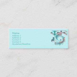 Turquoise Dawn Profile Cards Mini Visitekaartje