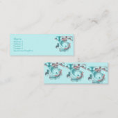 Turquoise Dawn Profile Cards Mini Visitekaartje (Voorkant / Achterkant)