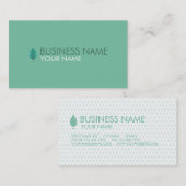TURQUOISE DE PASTEL DE CARTE DE VISITE DE CÔNE DE (Devant / Derrière)