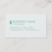 TURQUOISE DE PASTEL DE CARTE DE VISITE DE CÔNE DE (Dos)