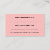 Turquoise Dentist Carte de visite - Cartes Dentist (Dos)