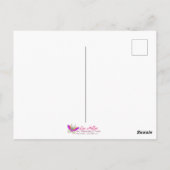 Turquoise Derde Oog Hamsa Briefkaart (Achterkant)