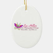 Turquoise Derde Oog Hamsa Keramisch Ornament (Achterkant)