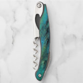 Turquoise Design Cork Screw Kurkentrekker (Voorkant)