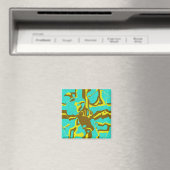Turquoise Design Magneet (Insitu (Vaatwasser))