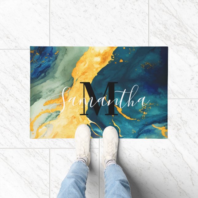 Turquoise Deurmat (Binnen)