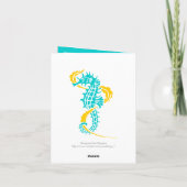 Turquoise d'hippocampe, Merci jaune de mariage (Dos)