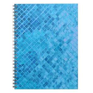 Turquoise Diamant Metaal Design Notitieboek