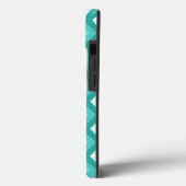 Turquoise diamant patroon Case-Mate iPhone hoesje (Achterkant / Links)