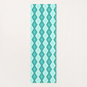 Turquoise diamond pattern yogamat (Achterkant)
