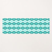 Turquoise diamond pattern yogamat (Voorkant (horizontaal))